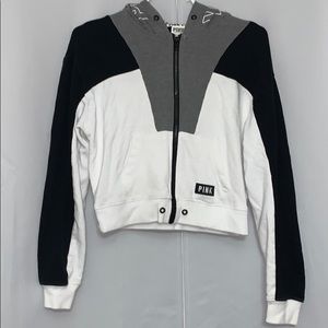 cropped PINK hoodie!